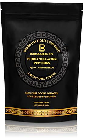 BARAKAHOLOGY® - Halal Premium Gold Standard Pure Collagen Peptides for Skin Hair Nails & Joints-Hydrolysed & Grass-Fed-Collagen Powder for Women & Men