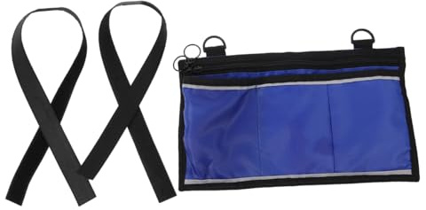 Rollstuhltasche mit 2 Verstellbaren Gurten aus Polyester Blau