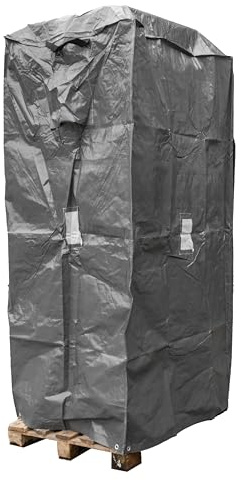 Pallet Cover Tarp Bag Heavy Duty Protecting Storage Cargo Protector 200gsm Waterproof Industrial Secure Ventilated Reusable Strong (M (1.3M X 1.1M X H2.2M))