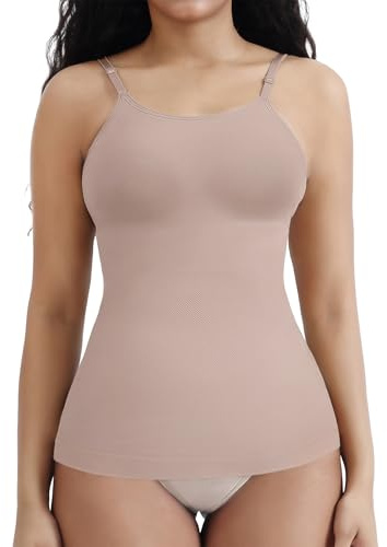 Becotal Shapewear Unterhemd Damen Bauchweg Shape Nahtloses Formende Tops Für Damen Shaping Trägertop Body Shaper Kompressions Tanktop Shirt Camisole