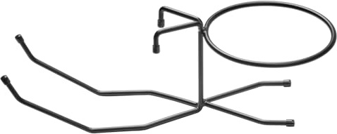 Buddy´s Bar - Soporte de mesa para enfriador de vino/champán, soporte de metal de alta calidad, diámetro superior - interior 21 cm, color negro