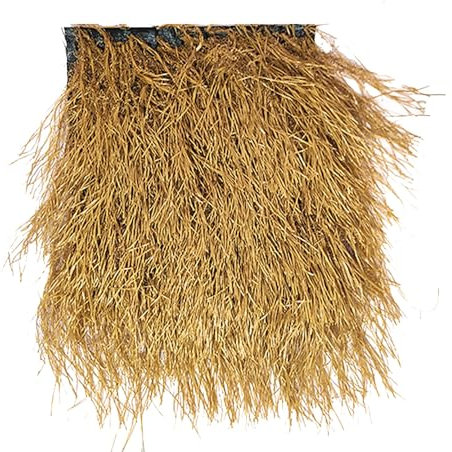 Alfombra de techo de paja artificial estilo mexicano de 0,5 x 5 m, rollo de paja de palma sintética para bares, fiestas tropicales, cabañas de playa, persianas de pato, fardos de heno falsos