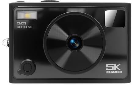 Appareil Photo numérique Reflex numérique 72 MP – Caméras 5K | Caméra Photo | vidéo compactes pour Les Voyages | Écran IPS avec stabilisation d'image et Sortie Haute résolution | Caméras