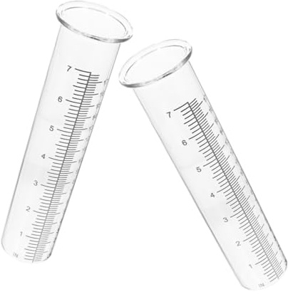 Toddmomy 2 Pezzi Pluviometro da Misurazione Pioggia in Plastica Compatto e Portatile Resistente al per Esterni Misurazione Precisa per Cortile e