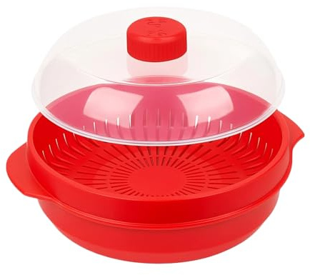Vaporiera per Verdure per Forno a Microonde,Utensili Da Cucina Resistenti Al Calore - Vaporiera Per Microonde Con Coperchio | per Casa Dormitorio Ristorante Appartamento