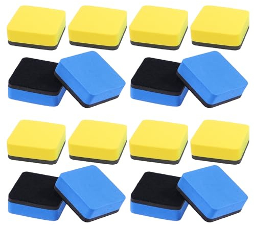 40 borradores para pizarra white - Borrador de 5x5 cm para pizarra white - Mini limpiador reutilizable para, ideal para aulas, oficinas, hogares, profesores y estudiantes.