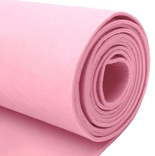 Filzrolle Filzstoff 3mm Bastelfilz,Filzunterlage, für DIY Aufbewahrungstasche Patchwork Nähen Basteln Handwerken, Filzmatte zum Zuschneiden Dekoration