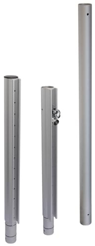 YOURSOL Sonnensegelmast Premium höhenverstellbar Sonnensegel Halterung Mast Edelstahl Gleitschiene Aufbau Garten Terrasse Sonnenschutz