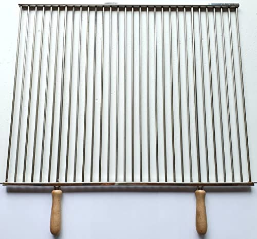 Grillrost aus Edelstahl für runde Grillroste auch nach Maß (L 65 x B 53,3 cm)