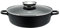 Elo Sauteuse 24 cm avec Couvercle - Marmite Induction en Fonte d'Aluminium, Verre et Acier Inoxydable - Cocotte Noire, Noir