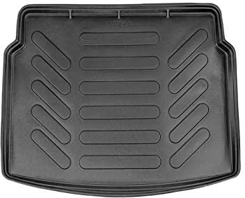 Trimak Passgenau 3D Kofferraumwanne Kompatibel mit Hyundai i30 2 Gen Kombi 2012-2017 Kofferraummatte Schutzmatte Auto Zubehör Antirutschmatte Kantenschutz TPE Gummi Dauerhaft Schwarz