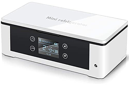 Custodia da Viaggio per insulina, Scatola refrigerata per insulina - Custodia da Viaggio per farmaci per Penna per insulina diabetica e conservazione di fiale con 2 batterie, Lunga