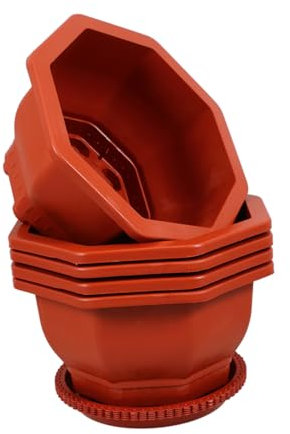 Supvox 5stücke Blumentöpfe Pflanzgefäße Für Zimmerpflanzen Und Außenpflanzen Sukkulententöpfe Orchideentopf Aus Material Für Balkon Und Wohnzimmer
