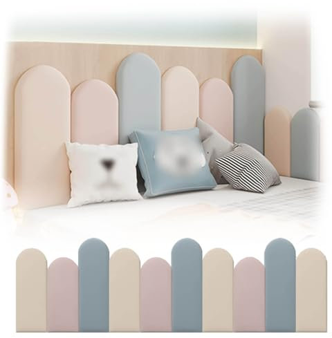 Kinderzimmer-Wandmatte, Antikollisions-Wandkissen, Selbstklebende Kinder-Wandmatte, geeignet für Schlafzimmer, Kinderzimmer, Kinderzimmer,120x50CM