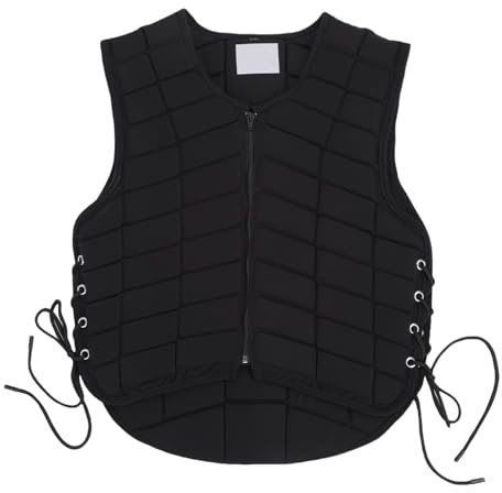 TOPINCN Chaleco Ecuestre, Cierre de Cremallera Profesional Chaleco Protector para Montar a Caballo Cómodo Ajustable Transpirable para Jóvenes, Niños, Niñas, Entrenamiento de Event (XL)