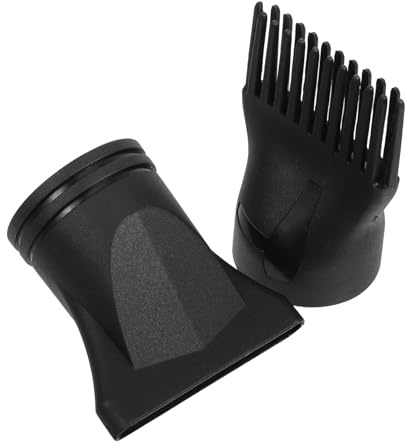 VILLCASE Accessori per Phon 2 Pezzi, Ugello Beccuccio Stretto e Pettine per Asciugacapelli, Diffusore per Chioma, per Uso Domestico e Styling Professionale in Salone