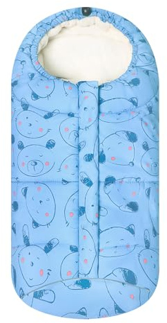 Baby Schlafsack 3 Tog, Kinderwagen Schlafsack Neugeborenen Fußsack 0-6 Monate, Blau