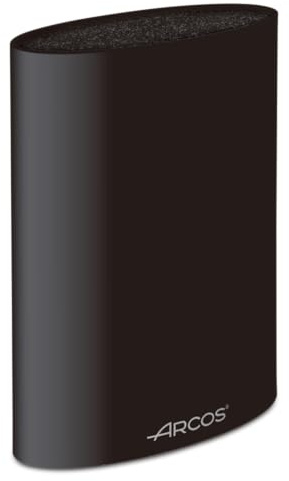 Arcos Tacos - Bloque Universal para Cuchillos hasta 20 cm - Hecho de Caucho Termoplástico 220 x 160 x 65 mm - Color Negro