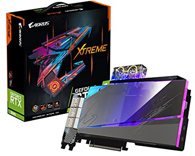 GIGABYTE AORUS GeForce RTX 3080 Xtreme WATERFORCE WB 10G (REV 2.0) Scheda grafica, WATERFORCE Water Block Cooling System, LHR, 10GB 320-bit GDDR6X, GV-N3080AORUSX WB-10GD REV2.0 Scheda video