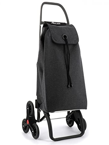 Einkaufstrolley Rolser ECOIMAX 6 Räder Treppensteiger - Carbon