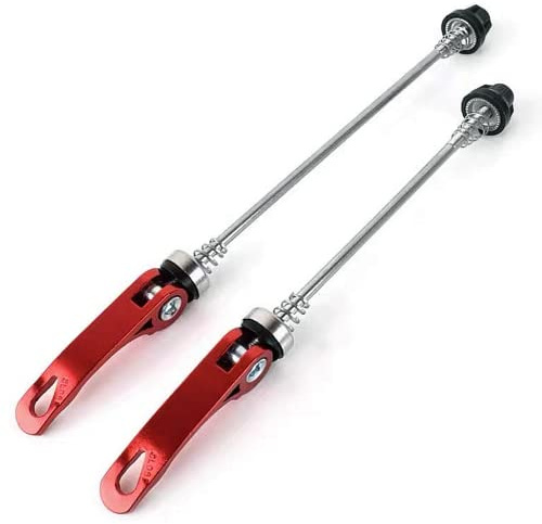 HJUWANG 1 Pair Bike Quick Release Skewer Front Rear Hub Ultralight Bicycle Quick Release Wheel Nuts Front and Rear Skewers for MTB Road Mountain Bike