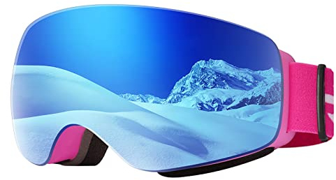 EasYoung Kinder-Skibrille, Kinder-Skibrille, Snowboardbrille für Jungen und Mädchen, Junior, Schneebrille, Helmkompatibel