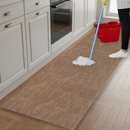 parpyon® Tappeto passatoia Cucina Lavabile Sixty - Antiscivolo aderisce Perfettamente a Terra Non Piega Si pulisce con il mocio è Antisfilo tappeti Moderno (CM60X120, 04SY)