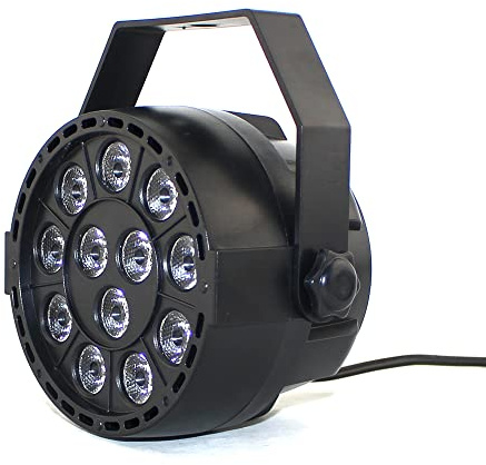 3 in 1 Scheinwerfer, LED Par Scheinwerfer, 12 LED Bühnenlicht Strahler Discolicht Partylicht, LED Licht, RGBW Strobe Sound Aktiv Modus Beleuchtung DJ Lichteffekt für Show Bar KTV Party Halloween