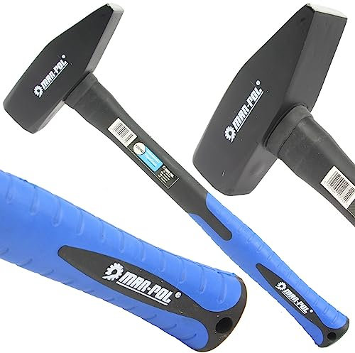 Martello Fiberglass Fibra di Vetro da Fabbro | 1,5 Kg | 39,5 cm | Impugnatura in Gomma