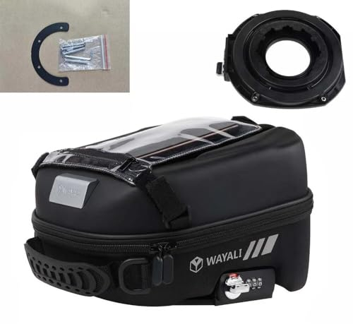 Tankrucksäcke Passwort Tankrucksack mit Tankadapterring Navigationspaket Aufbewahrungstasche für BMW R1200GS R1250GS ADV F750GS F850GS S1000XR for Ducati Multistrada for KTM 1050 1090 1190 1290