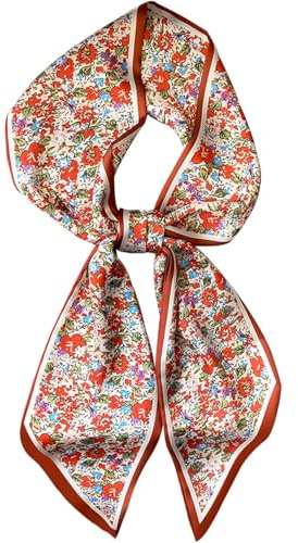 Dailyacc Hair Scarf for Women Fashion Silky Satin Headscarf Wrap Breathable Lightweight Neck Scarves For Handbag -1U1