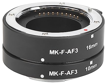 Makro-Objektivring, Kupfer-Elektrokontakt-Makro-Verlängerungsrohr für Spiegellose Kameras für Fuji