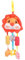 Culla Mobile Colorato Simpatico Sonaglio Divertente Clip Portatile Appesa Culla Giocattolo Mobile per Passeggino da Viaggio in Auto (Tipo 2)