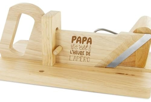 Ma Fabrique Perso- Guillotine à saucisson - C'est l'heure de l'apéro - Personnalisable
