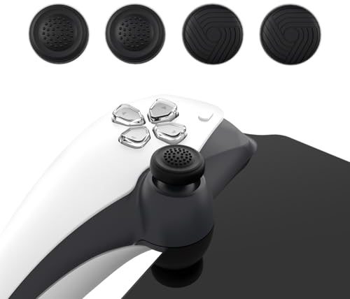 PlayVital Thumb Grip Caps for PS Portal, Silicone Thumbsticks Grips Joystick Caps for PS Portal Remote Player - Samurai & Guardian Edition