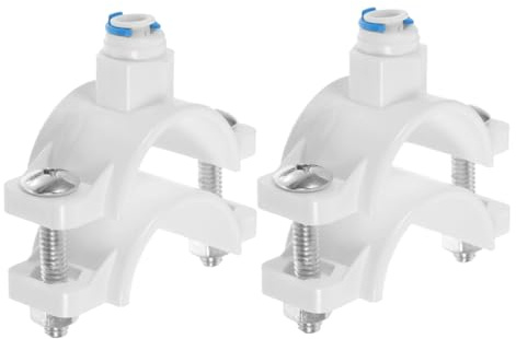 AUTSUPPL 2pcs Retaining Clip for Ro Machine Water Filter Connector Quick Waste for Drain Saddle Valve Installation