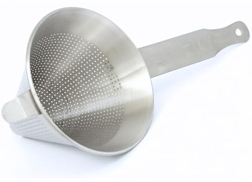 YOMMAK Colador Chino Sammic 14 cm de Acero Inoxidable | Filtro Profesional para Exprimidor de Naranjas y Cítricos | Colador de Cocina Ideal para Zumo Natural sin Pulpa (Colador Profesional)