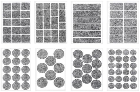 Pack of 8 Self-Adhesive Felt Gliders Chair 2.5mm Thick for Furniture for Chairs Table Beds Chair Leg Cover
