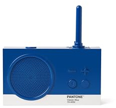 Lexon TYKHO 3 Enceinte Bluetooth Portable et Poste Radio FM, Etanche avec Batterie Rechargeable (Bleu Classique)