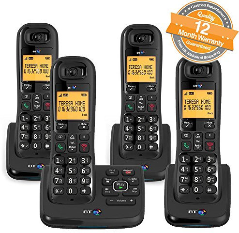 BT XD56 Quad Cordless Phones with Answering Machine and Nuisance Call Blocker