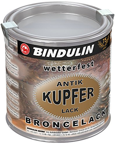 Bindulin Kupferlack wetterfest antik Metallfarbe (250 ml)