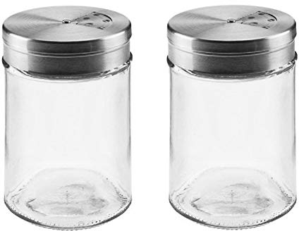 mikken 2 spargispezie grandi da 280 ml, 3 diversi fori