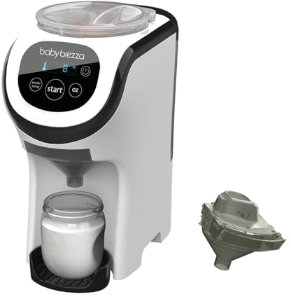 Baby Brezza Formula Pro Mini automatischer Flaschenzubereiter Vorteils Set: inkl. zusätzlichem Milchpulvertrichterset, weiß