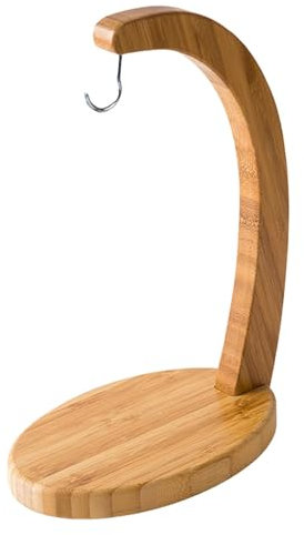 Banana Hanger Hook | Banana Holder - Wooden Banana Tree Hanger Sturdy Display With Hook For Home Or Bar Countertop Fruit Sto-rage With Oval Base