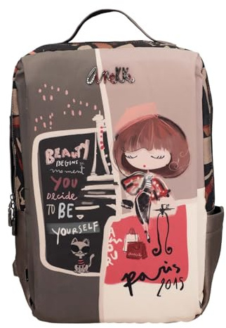 Anekke ryggsäck fritidsryggsäck med laptopfack Mademoiselle Travel Backpack flerfärgad flerfärgad