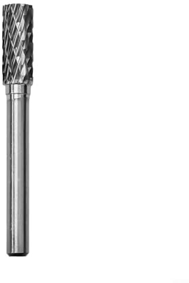 Zilimontt Fraise rotative en carbure avec tige de 6 mm pour meulage du métal, ébavurage, nettoyage de soudure, finition, turbine et traitement des pièces mécaniques, double (8 mm)
