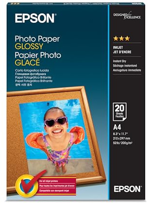 Epson S041140 Photopaper PK2 20 A4 21 x 29,7 cm (A4) Carta fotografica