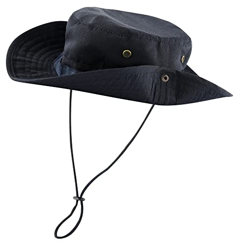 Faletony Sonnenhut Damen Herren Fischerhut Sonnenhüte mit Kinnriemen UV-Schutz Buschhut Boonie Hat, Wasserdicht & Atmungsaktiv - Faltbarer Sonnenhut für Outdoor, Wandern, Camping, Angeln