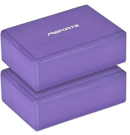 Yogablock Premium I auswählbar 1x Yogablock oder 2er Pack - Yogaklotz (Lavendel, 2x Yogablöcke)