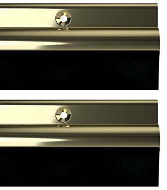 Stormguard 03 Am0050838g BDS en bas de la porte Joint en caoutchouc, Doré, 838 mm, lot de 2 pièces
